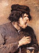 BROUWER, Adriaen The Bitter Draught d France oil painting artist